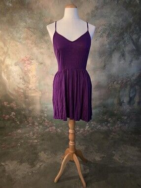 Venus Purple Spaghetti Strap Mini Dress Ultra Soft XS